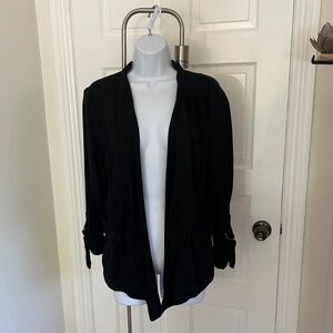 White House Black Market women's black lightweight jacket